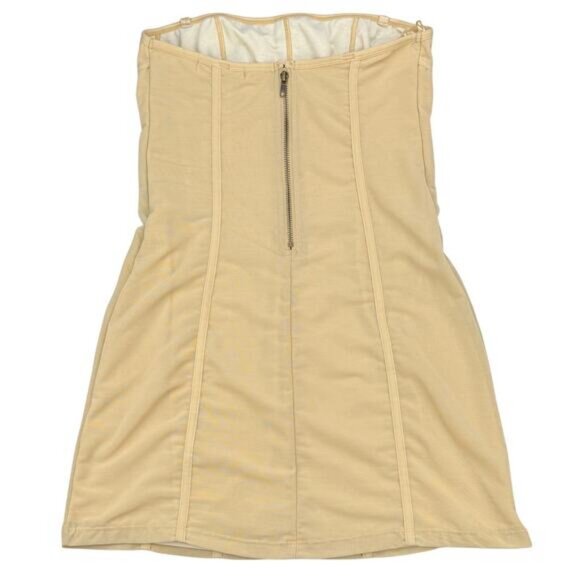 NWT URBAN OUTFITTERS Bari Corset Mini Dress Size Medium Tan - Picture 4 of 4